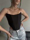 "CORSET TOP" ΜΕ ΣΤΡΑΣ ΤΙΡΑΝΤΕΣ